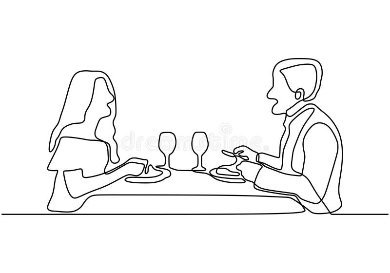 2058 Romantic Dinner Sketch Images Stock Photos  Vectors  Shutterstock