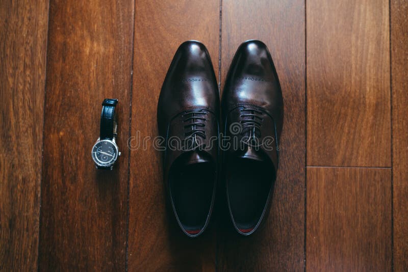 Shoe for a Business Meeting Stock Image - Image of leather, clothing ...