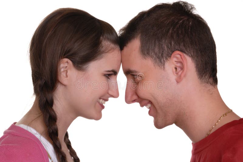 Couple shouting - in delighted surprise