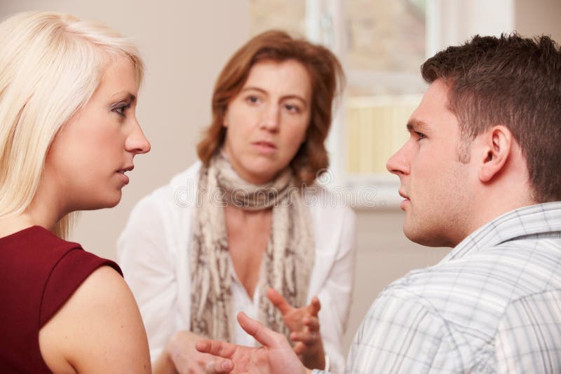 Couple Talking To Relationship Counsellor Stock Image Image Of Female Counselling 63303335