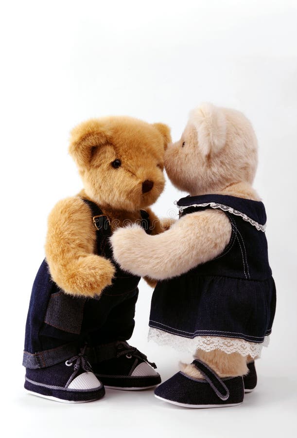 Couple of teddy bear stock image. Image of lover, wedded 12589455
