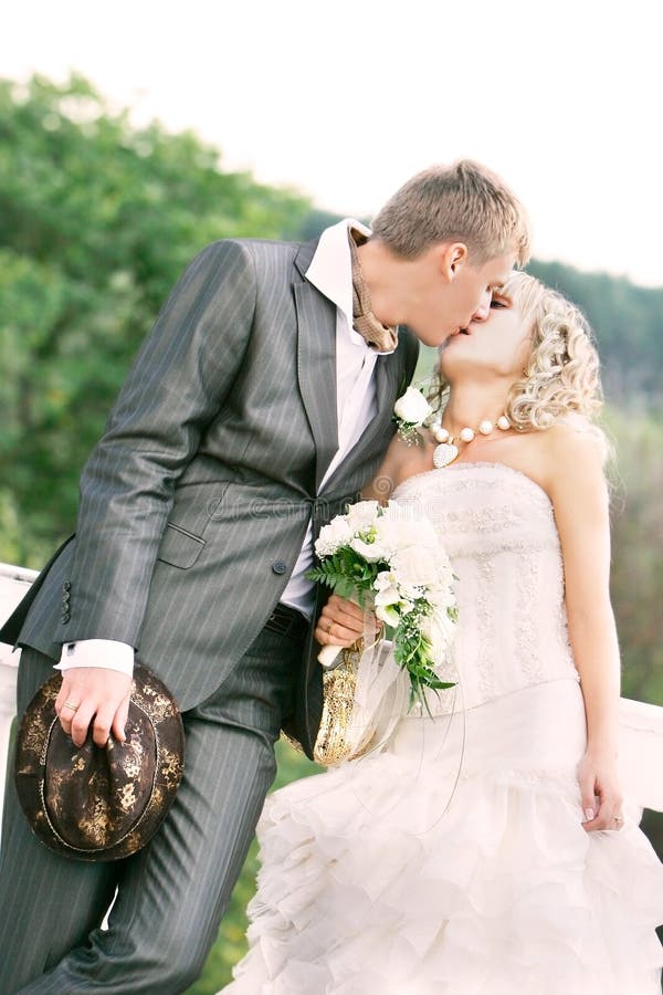 Couple on Their Wedding Day Stock Image - Image of european, couple ...