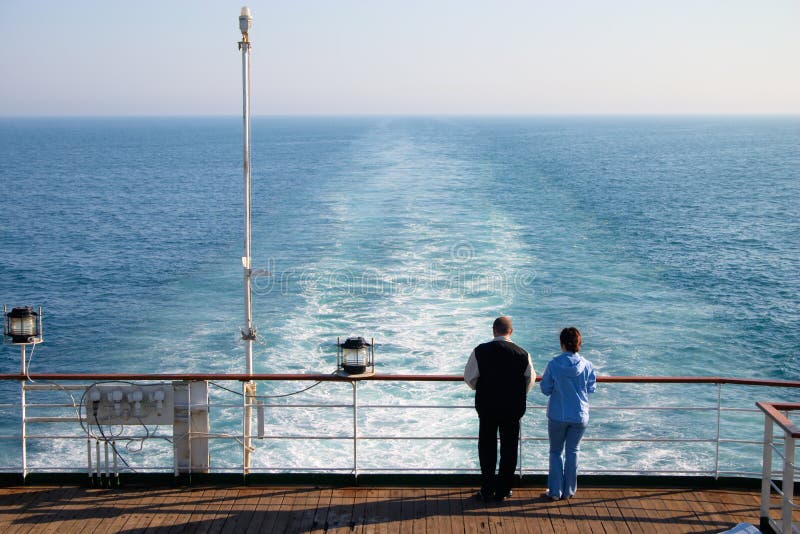 Couple of tourist on liner