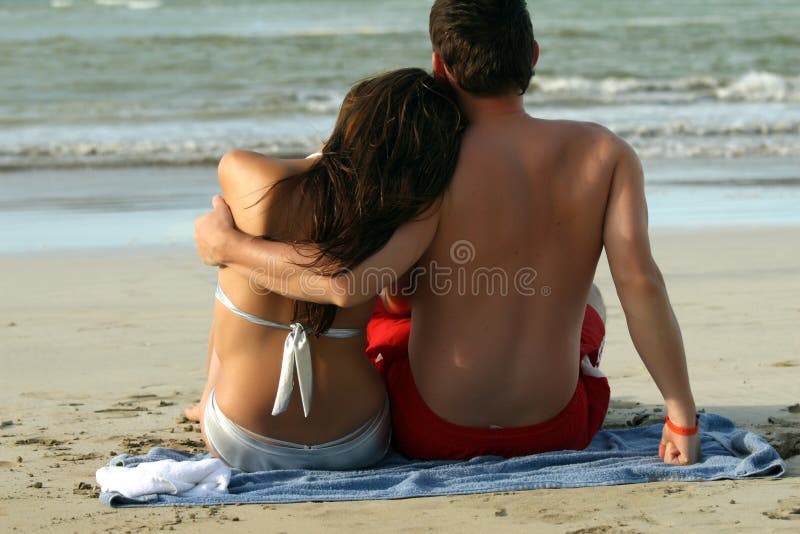 Couple on tropical beach