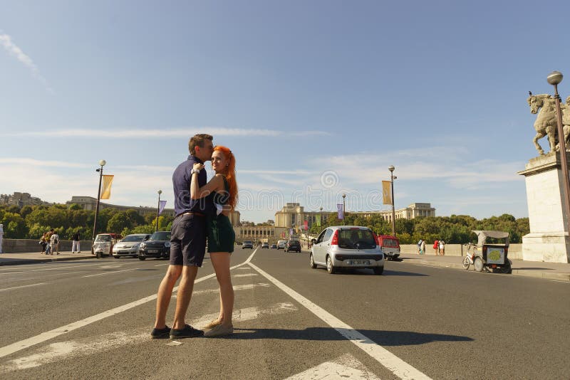 Couple walking on streets of Paris royalty free stock photography Couple walking on streets of Paris royalty free stock photography