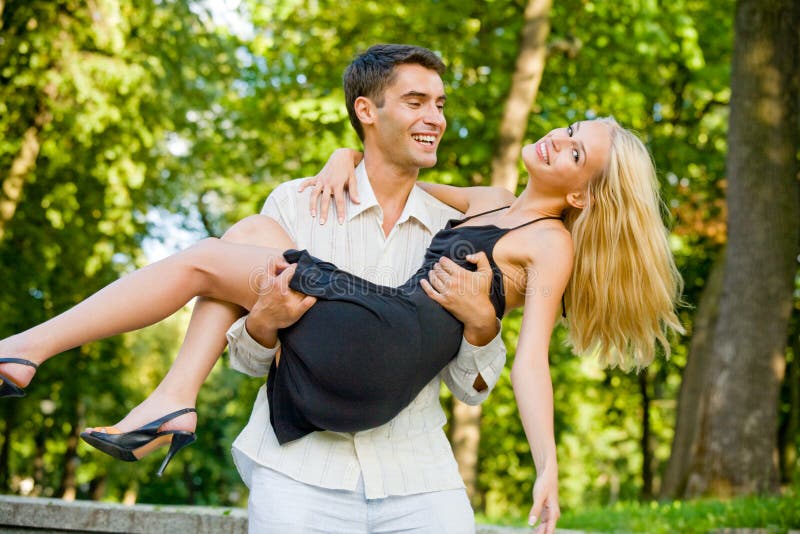 Couple Walking Together, Outdoors Stock Photo Image of couple, flirt