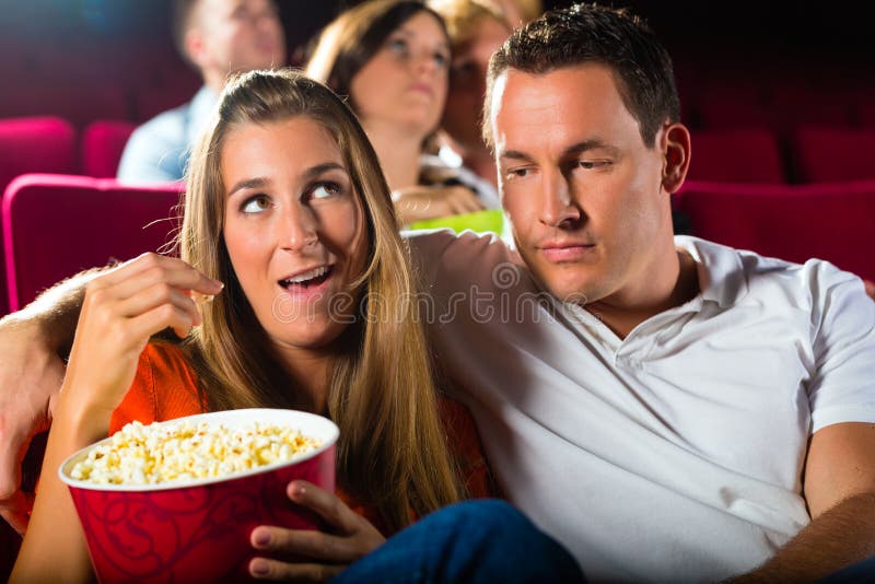 watching movie with popcorn watching movie with popcorn