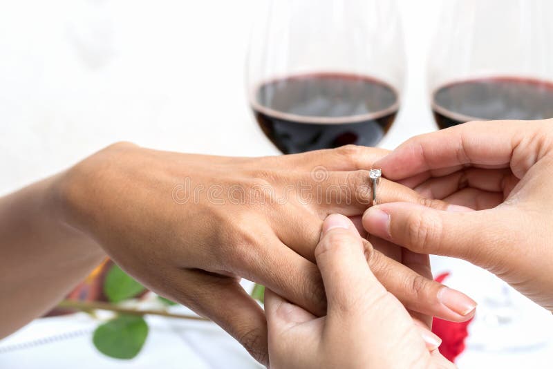 Couple Wearing Wedding Ring Stock Photo Image of life, wedding 127562614