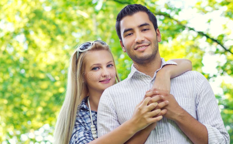 A Pair of Young Couples Kissing Stock Image - Image of desire, happy