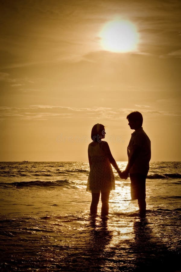 Couples at Beach sunset