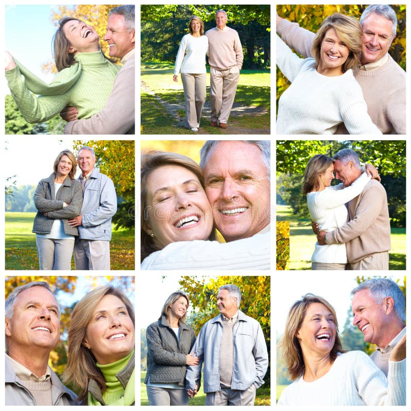 Couples d'aînés image stock Couples d'aînés image stock