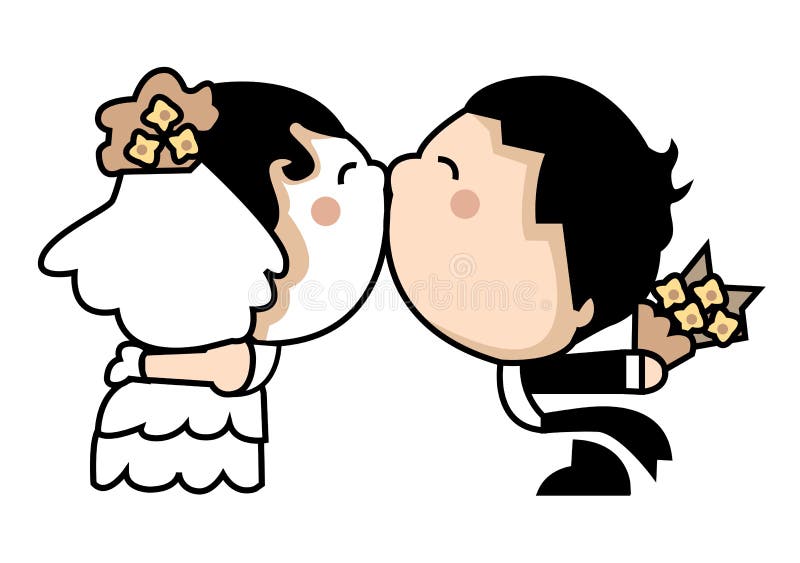 Couples de mariage illustration libre de droits Couples de mariage illustration libre de droits