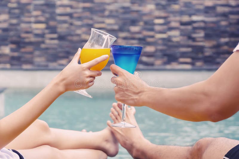 Couples Enjoy With Cocktail Party Stock Image Image Of Alcohol 