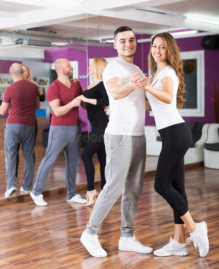 Couples Enjoying of Partner Dance Stock Image - Image of pair, leisure