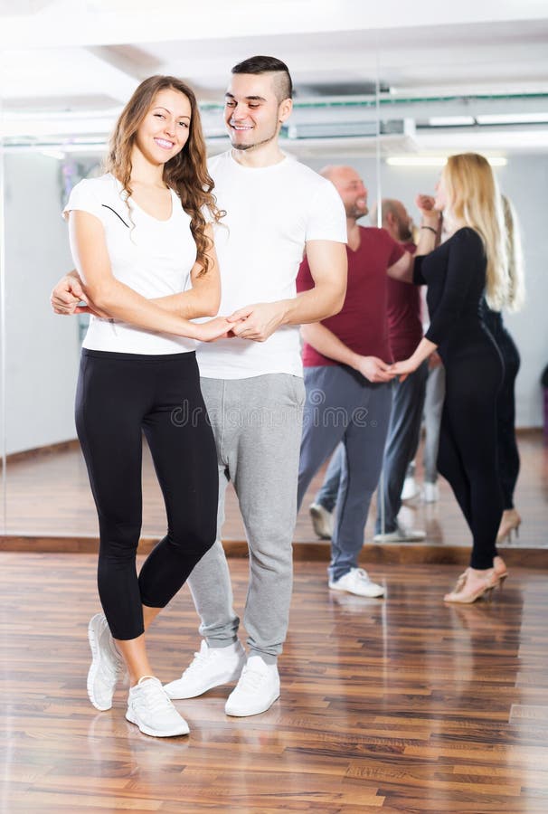 Couples Enjoying of Partner Dance Stock Image - Image of partners