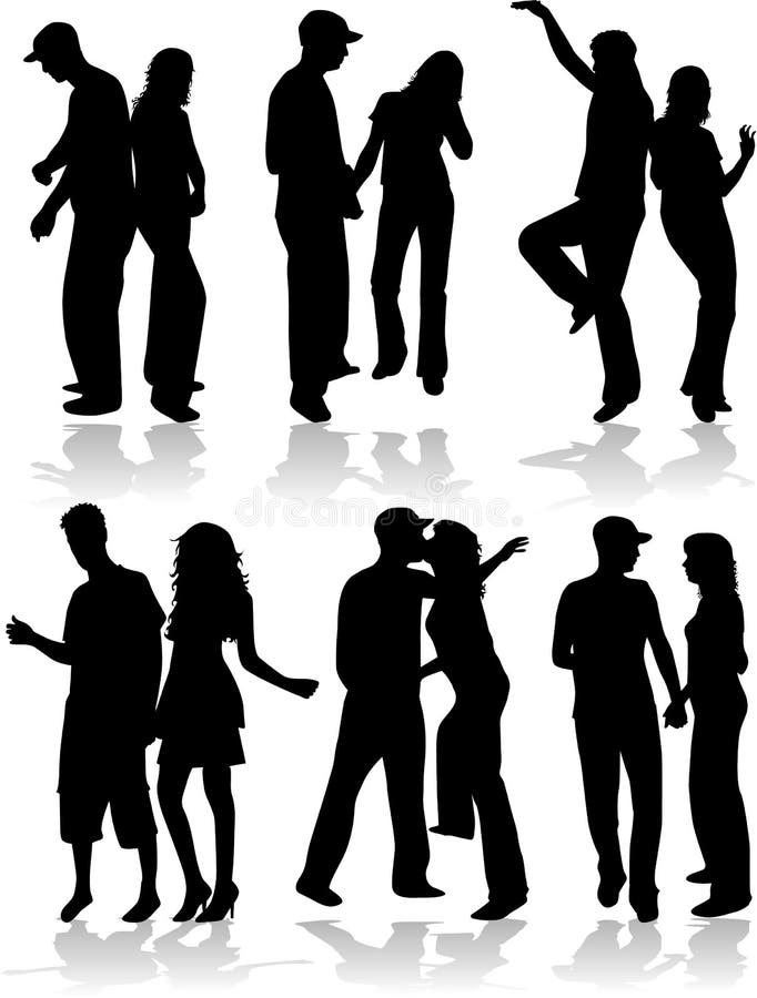 Couples parfaits illustration libre de droits Couples parfaits illustration libre de droits
