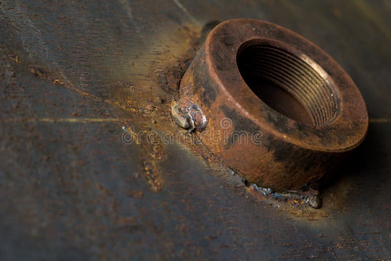 Coupling Weld for Pressure Vessel Fabrication Stock Image Image of