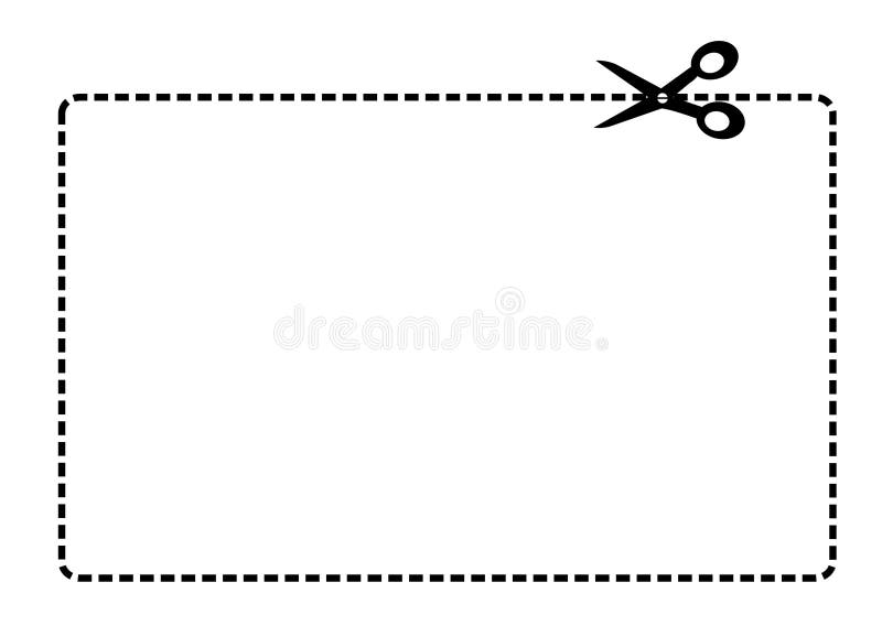 Coupon border vector