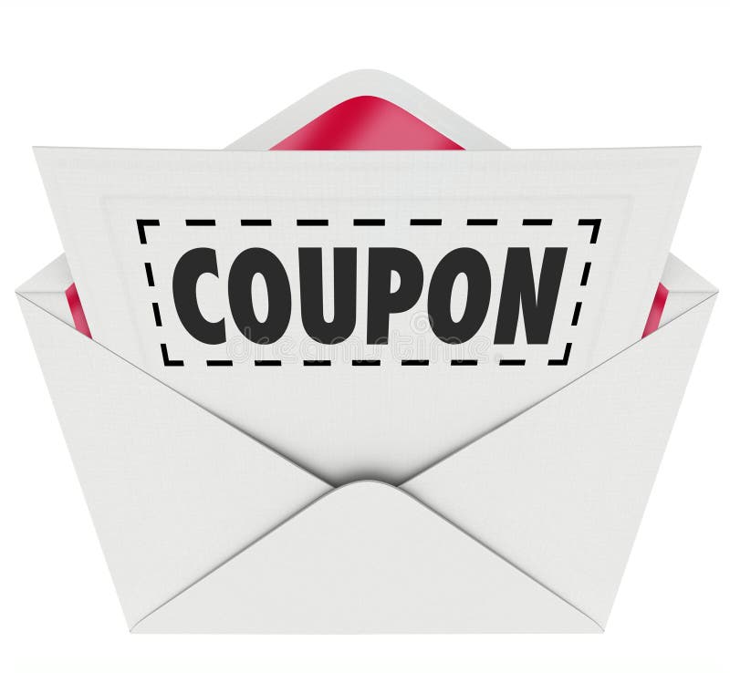 Coupon Envelope Cut Out Dotted Line Special Offer Sale Stock Illustration - Illustration of deal ...