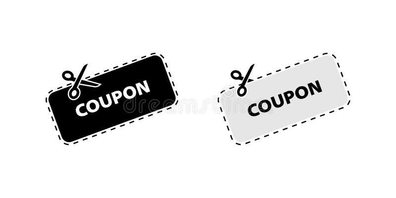 Coupon Vector Icon Vector Discount Coupons Icons Stock Vector