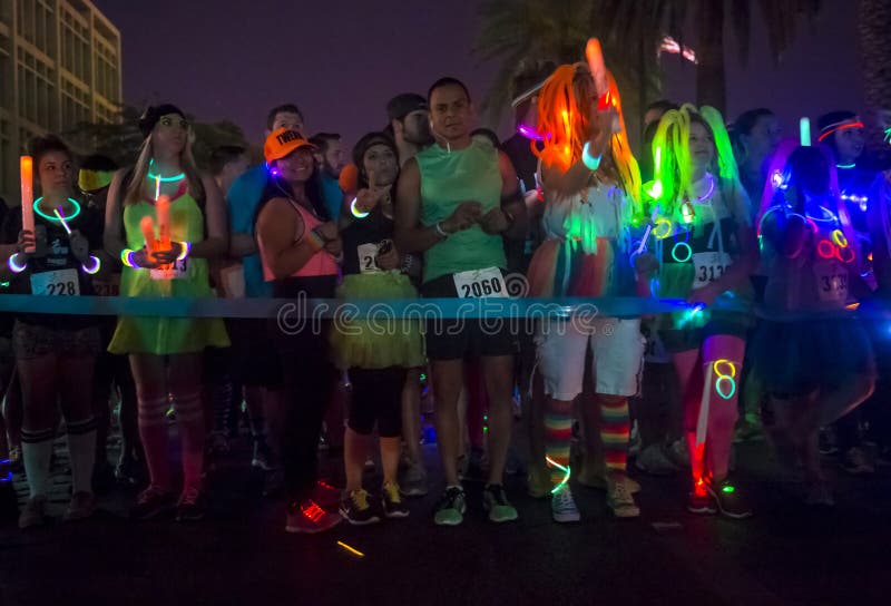Course de lueur de Las Vegas image libre de droits Course de lueur de Las Vegas image libre de droits