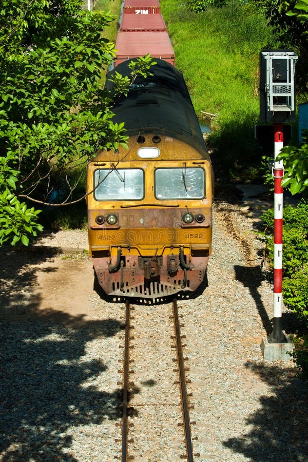 Voyager en train image stock