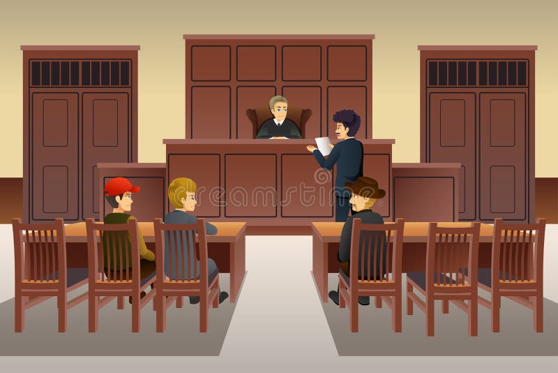 Cartoon Courtroom Stock Illustrations 2 418 Cartoon Courtroom Stock
