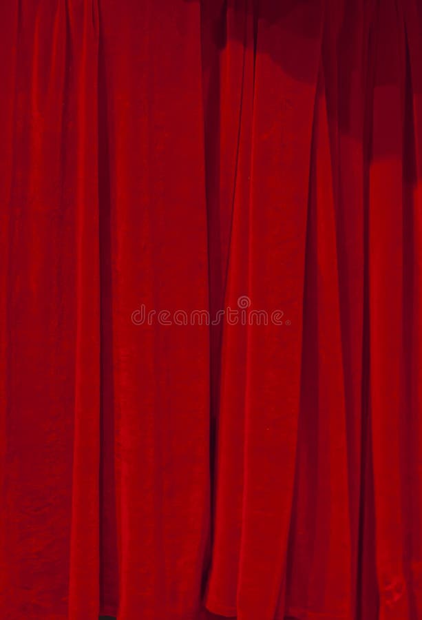 A Red Velvet Theater courtain. A Red Velvet Theater courtain