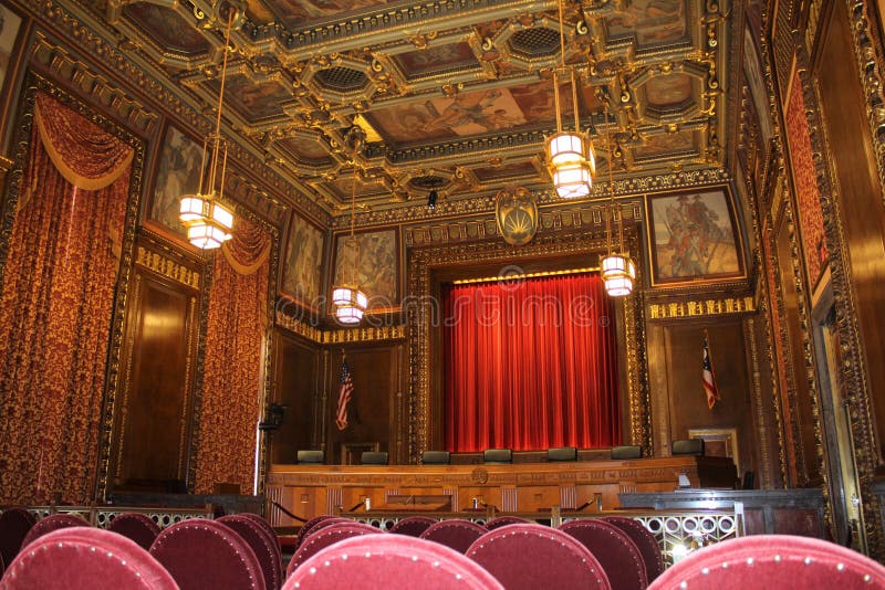 Courtroom, Thomas J Moyer Ohio Judicial Center, Supreme Court of Ohio, Columbus Ohio