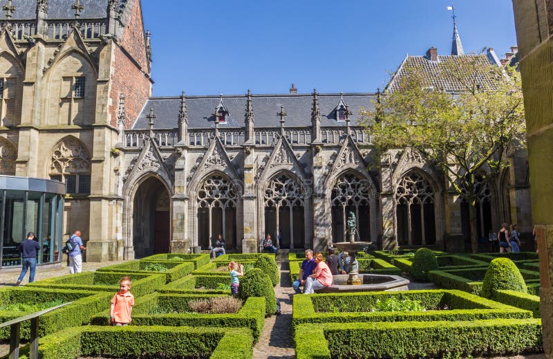 Courtyard Of The Dom Church, Utrecht, Holland Stock Photo - Image of