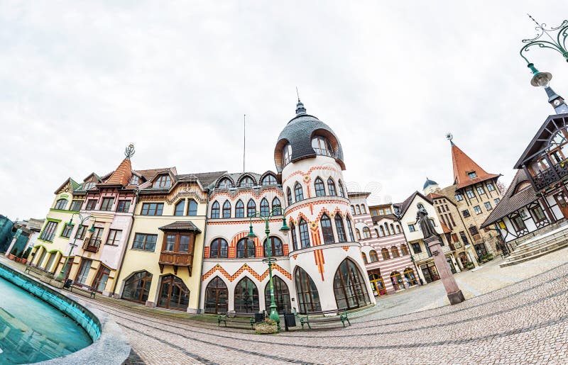 Courtyard of Europe in Komarno, Slovakia