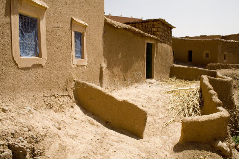 Courtyard House In A Village In Morocco Stock Image Image of rocks