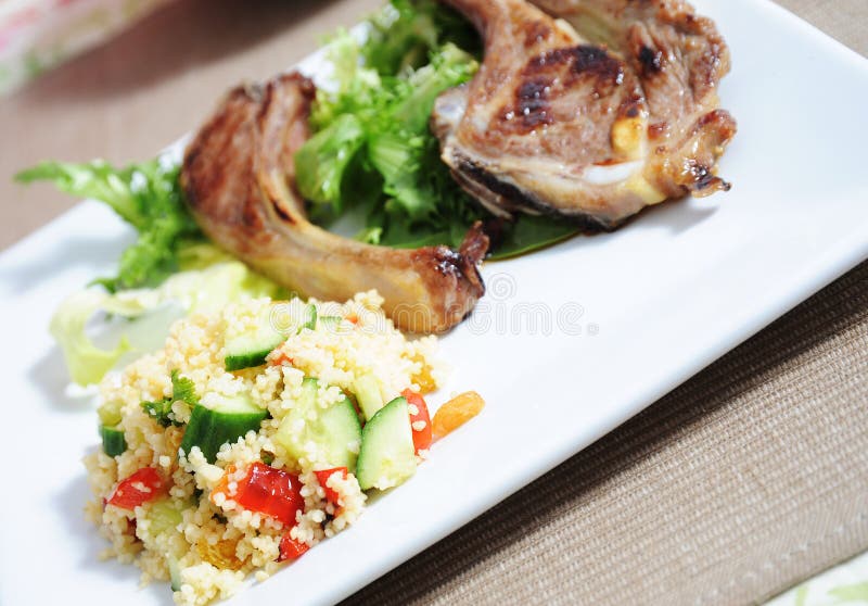 Cous cous with lamb