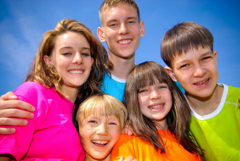 Cousins Hold Together Stock Photo Image 10459940