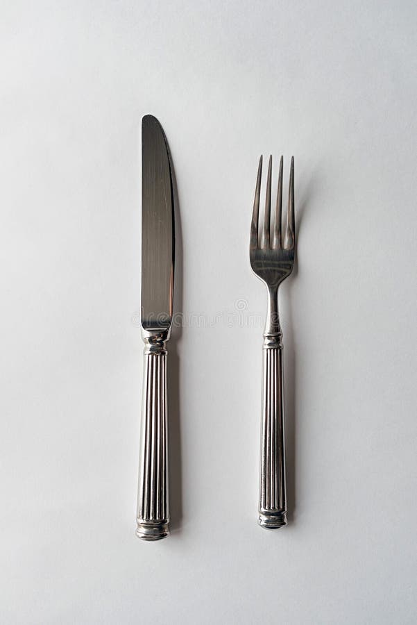 Couteau et couverts de fourchette image stock Couteau et couverts de fourchette image stock