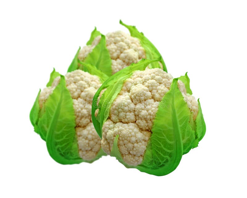 Cauliflower isolated on white background. Cauliflower isolated on white background