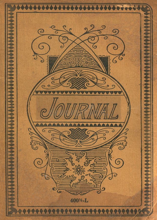 Page De Couverture Latin Couverture De Livre Antique De Journal De Journal Intime De Vintage