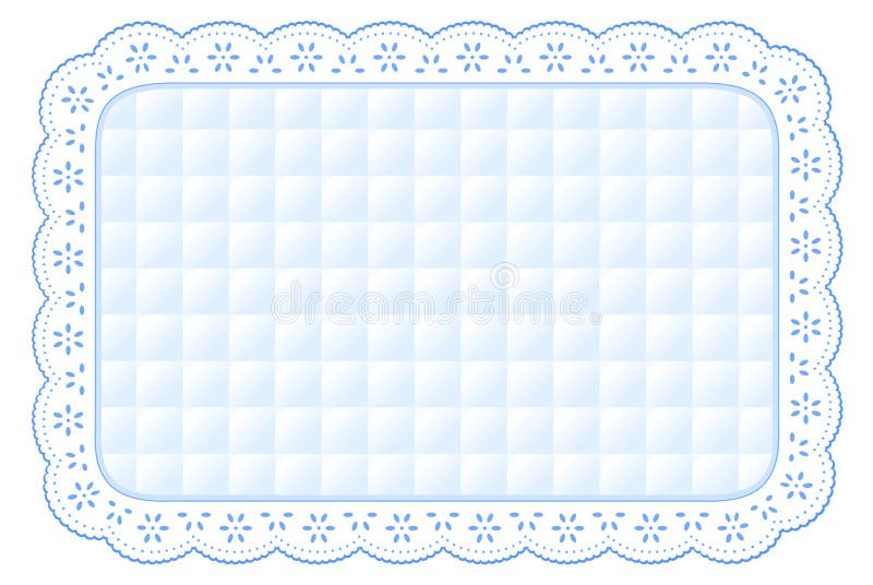 Couvre-tapis de place piqué blanc de lacet d'oeillet de +EPS