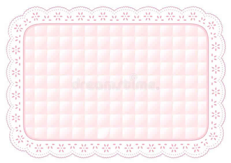 Couvre-tapis de place piqué de lacet d'oeillet de rose de chéri de +EPS