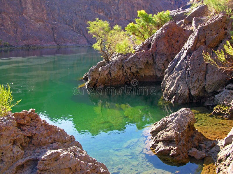 Cove on Colorado River below Boulder Dam, NV.