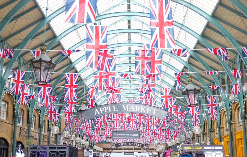 Covent Garden Jubilee Flags, London Editorial Photo Image of ceiling