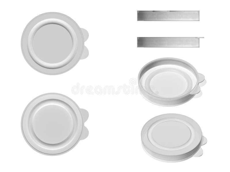 Cover Plastic for Closing of Glass Jars Stock Illustration Illustration of isolated