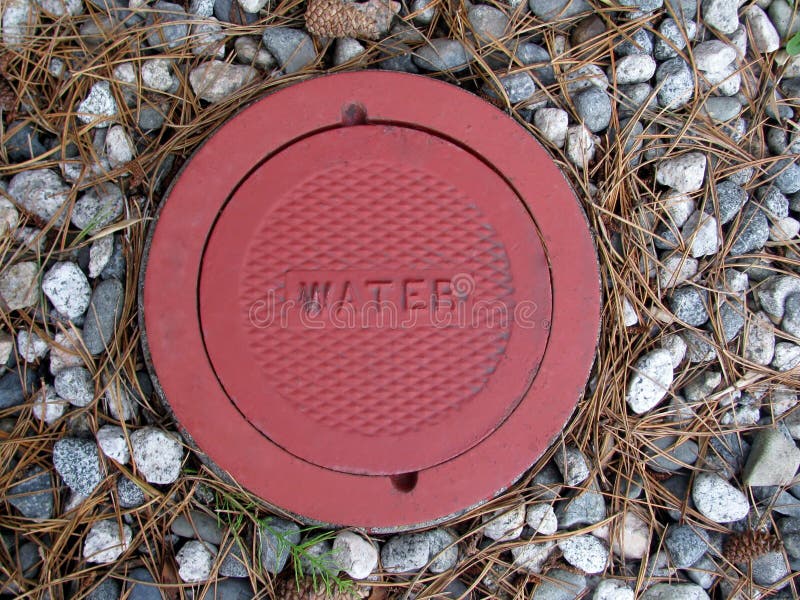 Cast Iron Water Valve Cover Stock Image Image of diamond, hatch 7960141