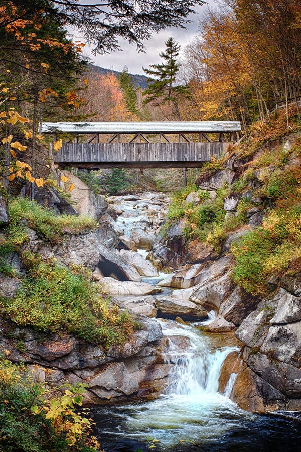 Covered bridge Autumn