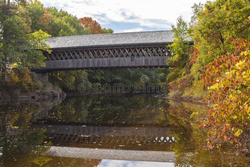 Covered Bridge at Henniker, New HAmpshire