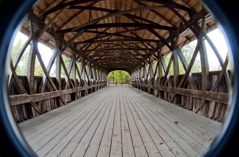 Covered bridge interior