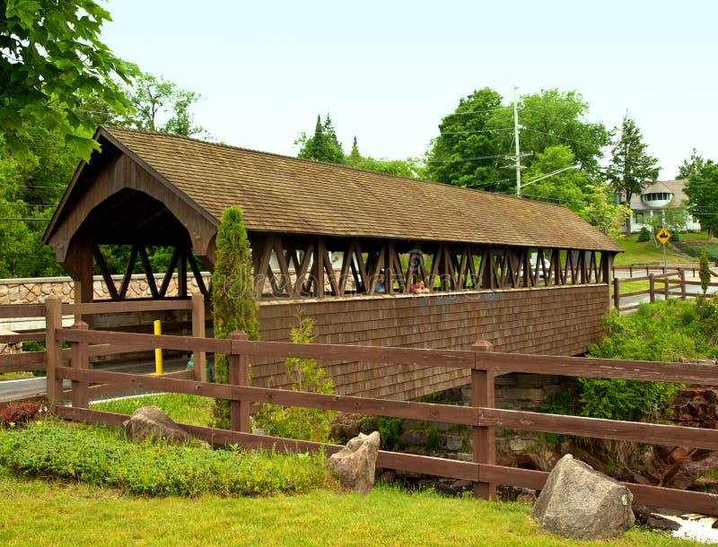 Covered bridge in old forge, ny