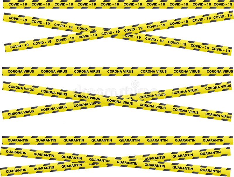 Covid-19 coronavirus and quarantine Caution biohazard black and yellow striped borders warning banner caution strip stock illustration Covid-19 coronavirus and quarantine Caution biohazard black and yellow striped borders warning banner caution strip stock illustration