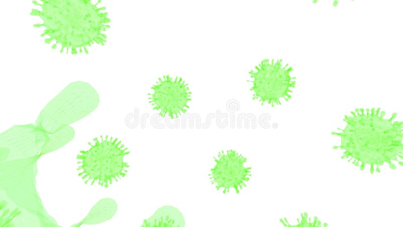 COVID-19 in 3D stock illustration