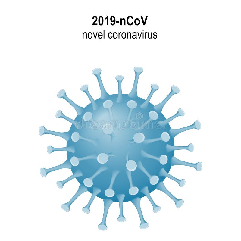 COVID-19. virion. Coronavirus icon, symbol or unit stock illustration